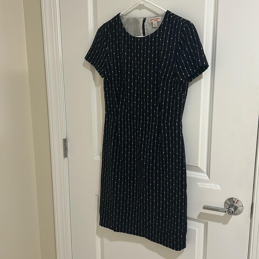 Brooks Brothers Red Fleece navy wool dress